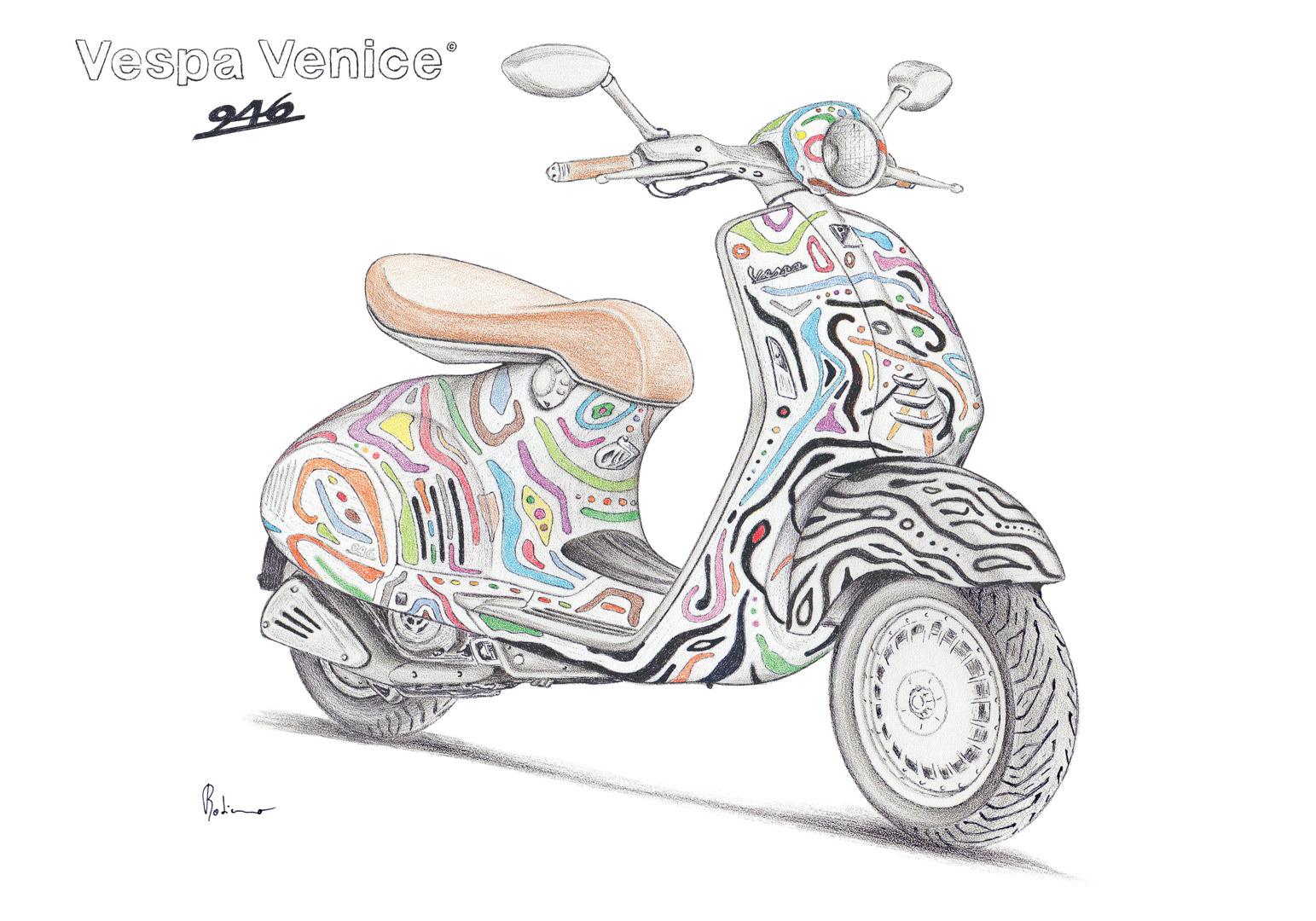 Disegno Vespa Venice